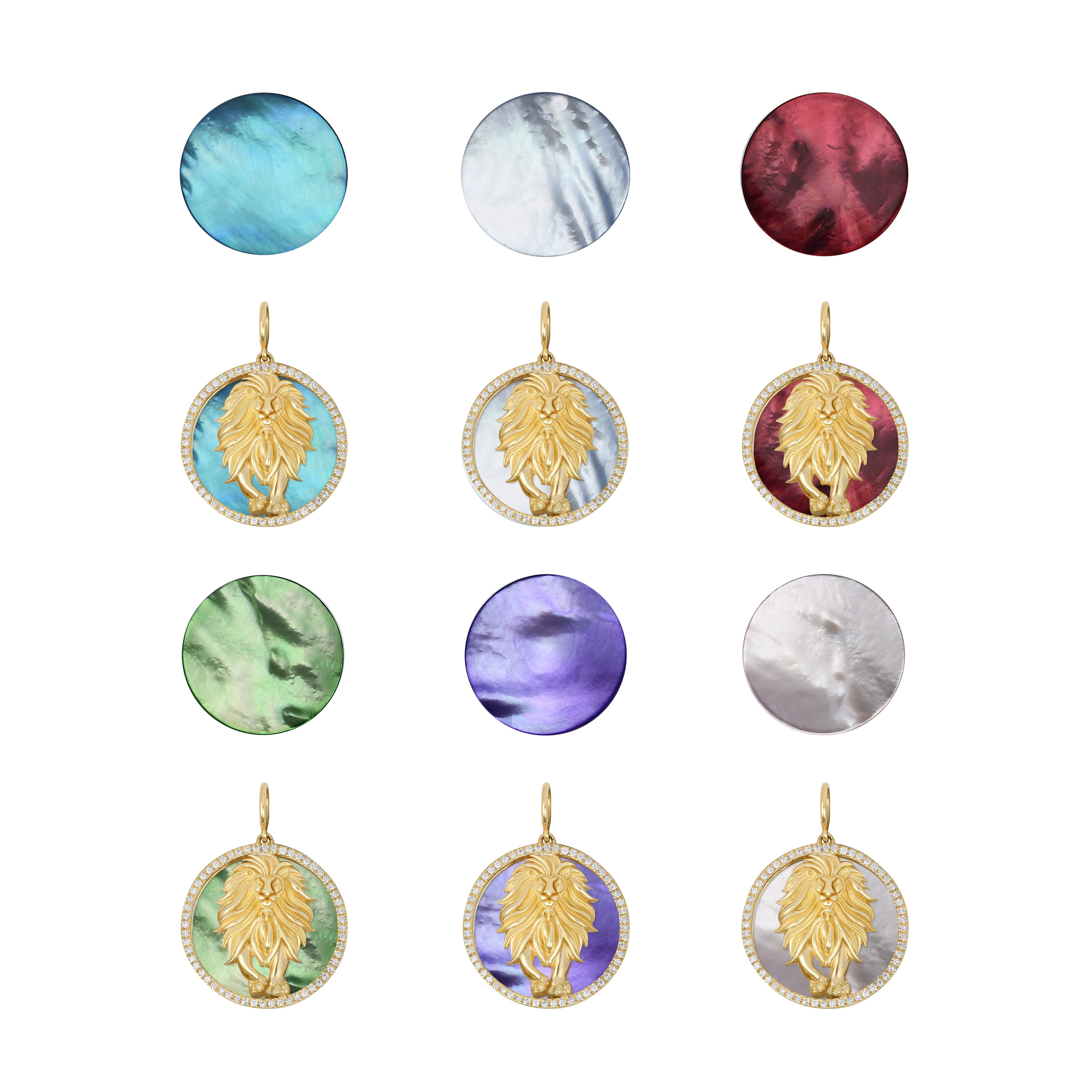 Lionheart Seasons Brave Lion Interchangeable Charm in 18K Yellow Gold