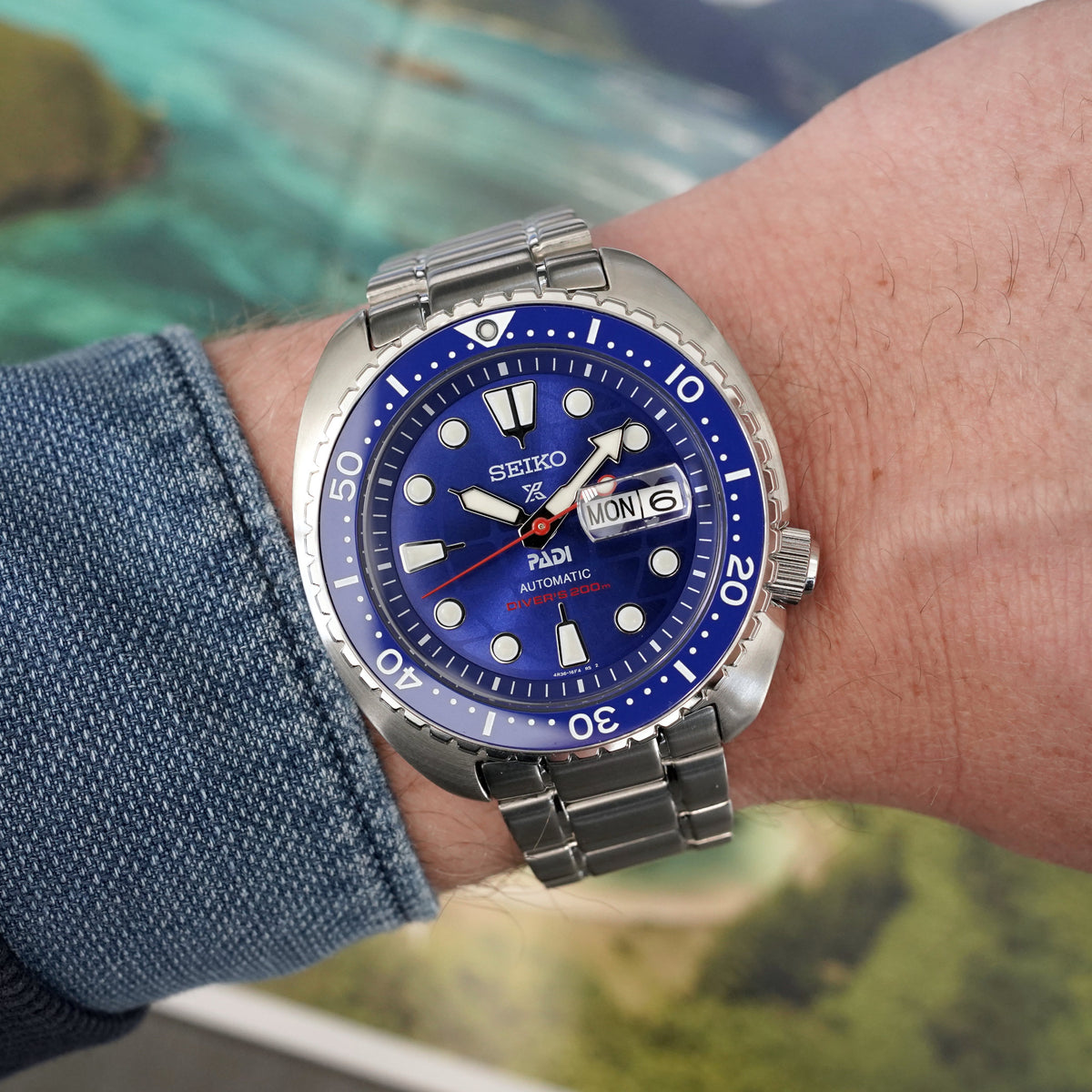 Seiko Padi Limited Edition Prospex Diver Blue Dial Watch HBB002