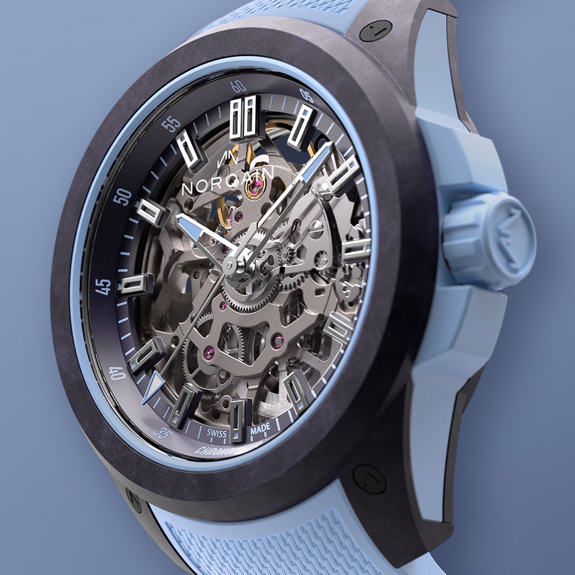 Norqain Wild One Skeleton Purple N3001.07Q05.P01.R01
