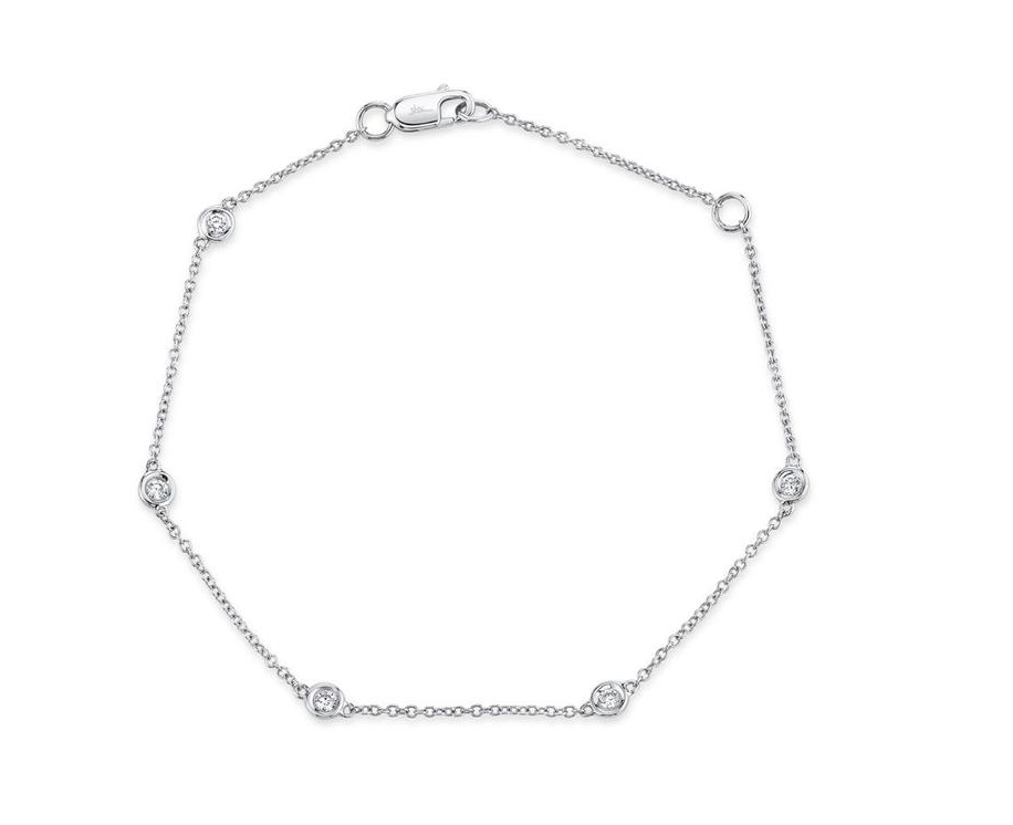 Diamonds by the Yard Bracelet in 14K White Gold