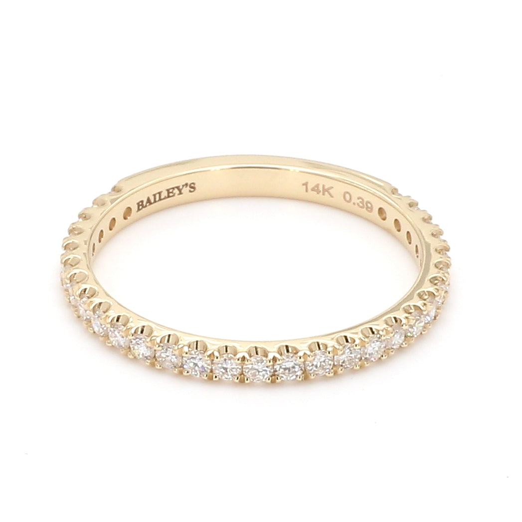 Diamond Pave Ring in 14K Yellow Gold, Size 6.5