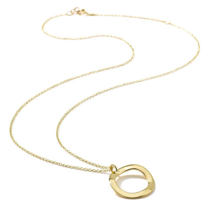 Ippolita Mini Open Circle Necklace in 18K Yellow Gold