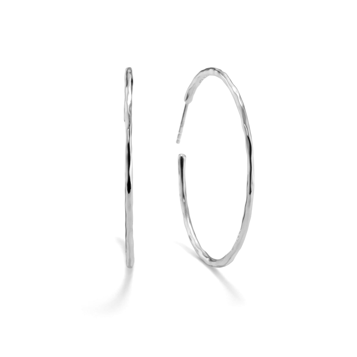 Ippolita Classico Squiggle Hoops in Sterling Silver