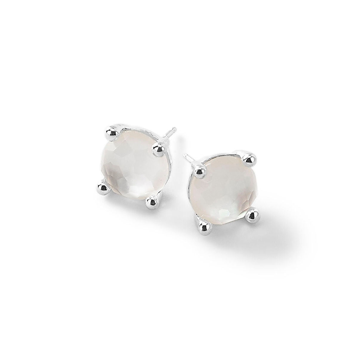 Ippolita Mother of Pearl Mini Stud Earrings in Sterling Silver