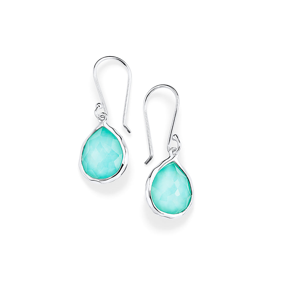 Ippolita Turquoise Mini Teardrop Earrings in Sterling Silver