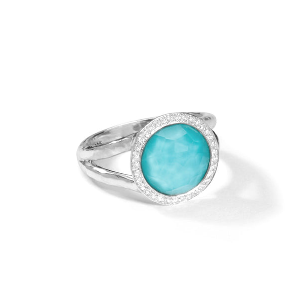 Ippolita Mini Lollipop Turquoise Ring in Sterling Silver, Size 6