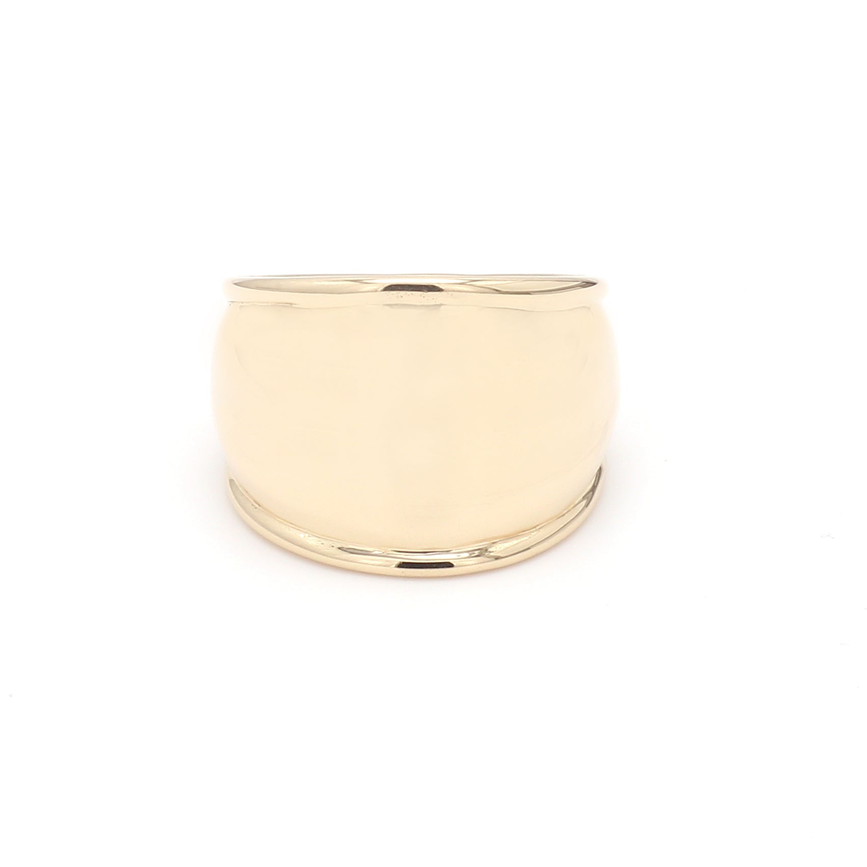 Windsor Cigar Band Ring in 14K Yellow Gold, Size 5.75