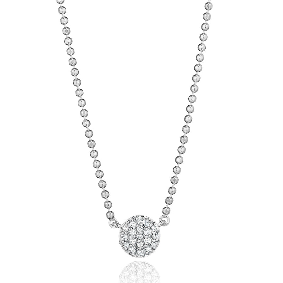 Phillips House Micro Affair Infinity Diamond Necklace in 14K White Gold