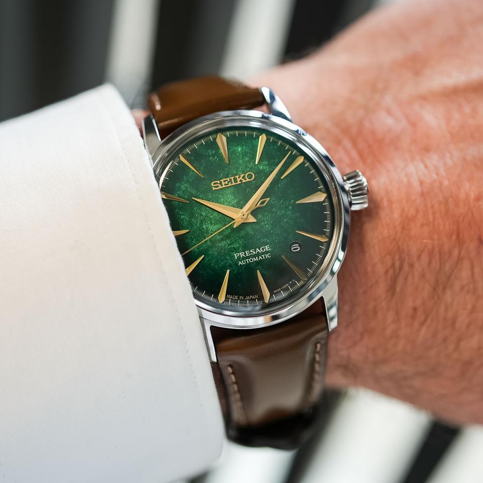 Seiko Presage Cocktail Time Green Dial Watch HCB002