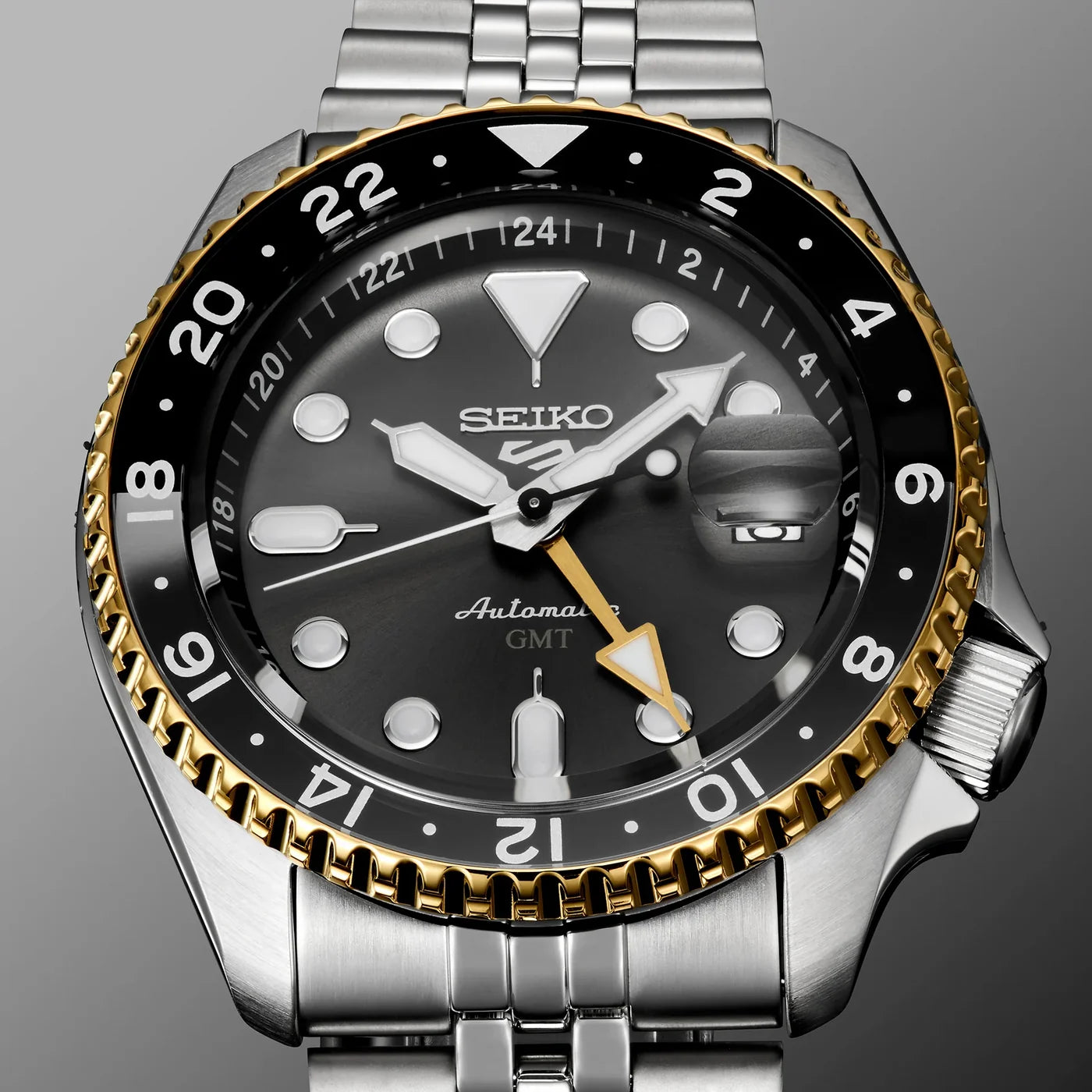 Seiko Luxe 5 Sports Grey Dial Watch SSK021