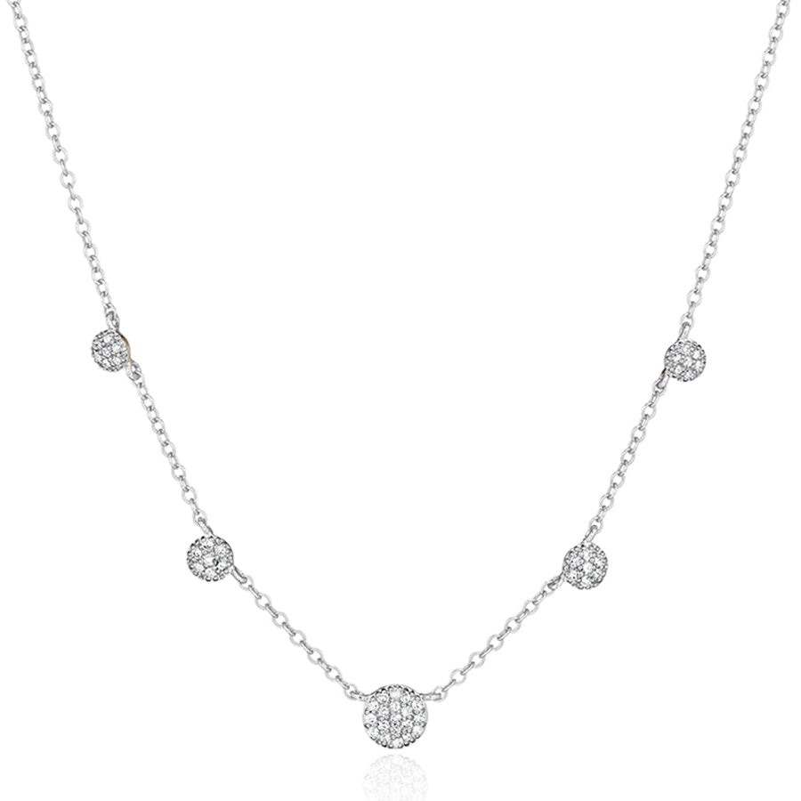 Phillips House Micro Diamond Station Infinity Necklace in 14K Yellow Gold
