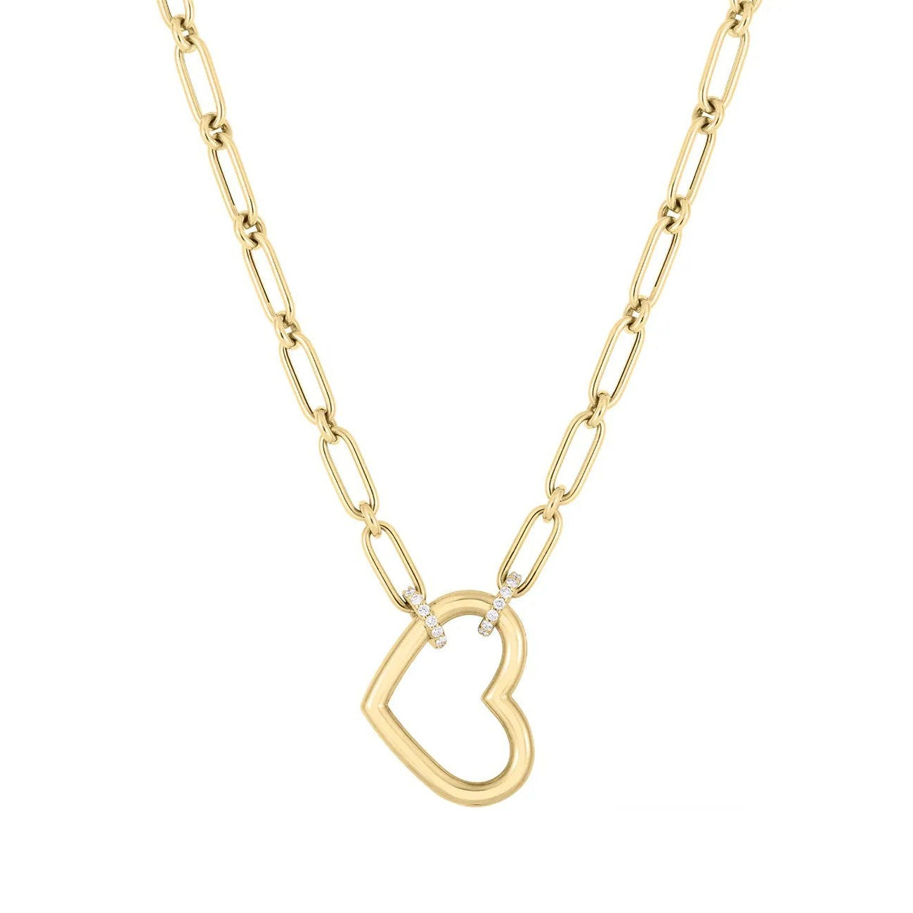 Roberto Coin Cialoma Diamond Heart Necklace