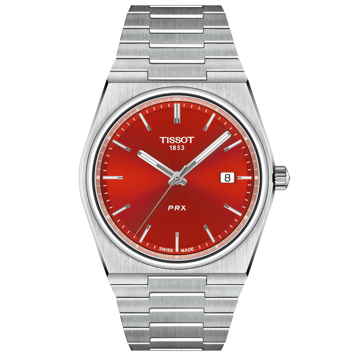 Tissot PRX Red Dial Watch T1374101142100
