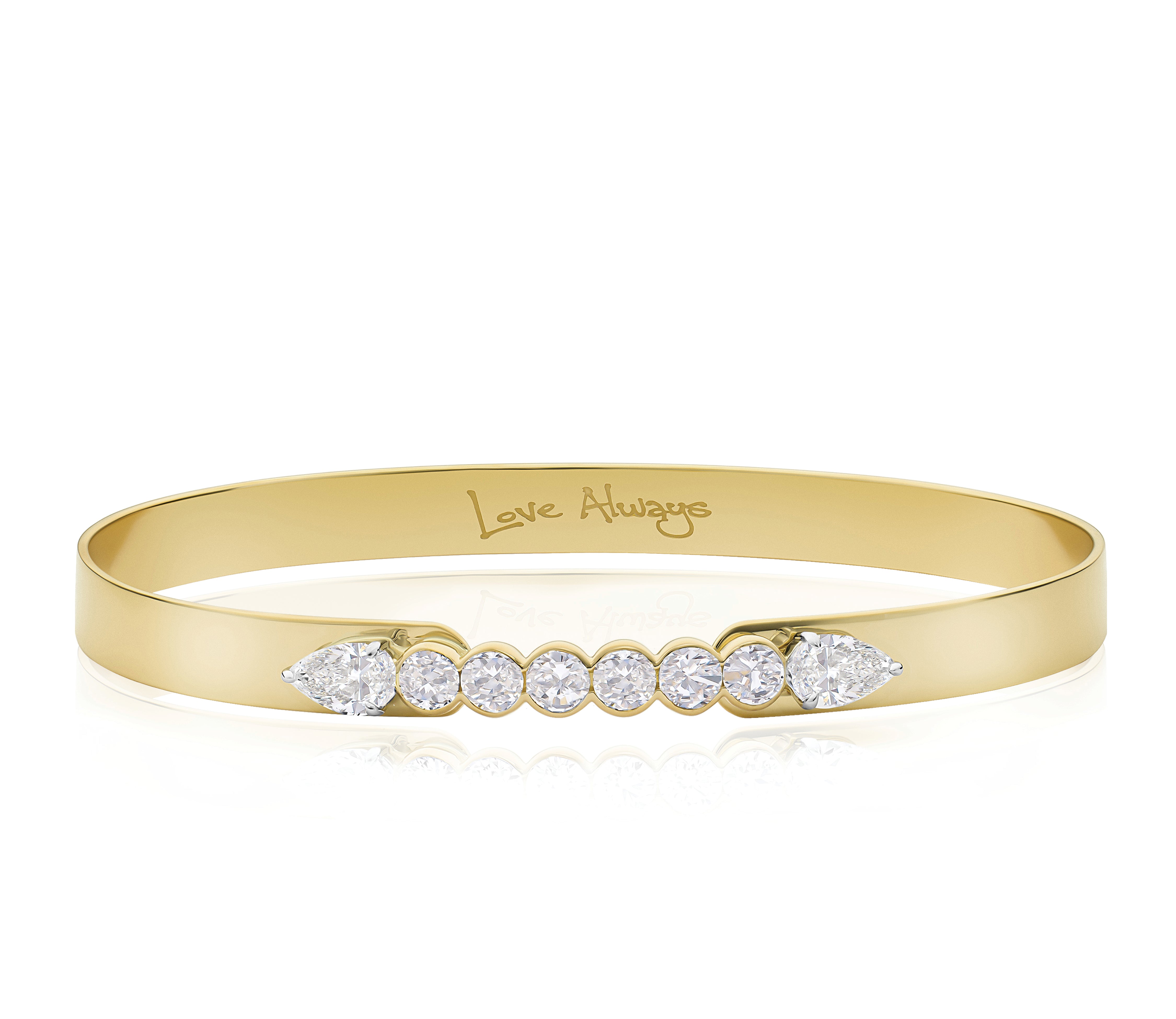 Phillips House Round & Double Pear Diamond Love Always Bracelet