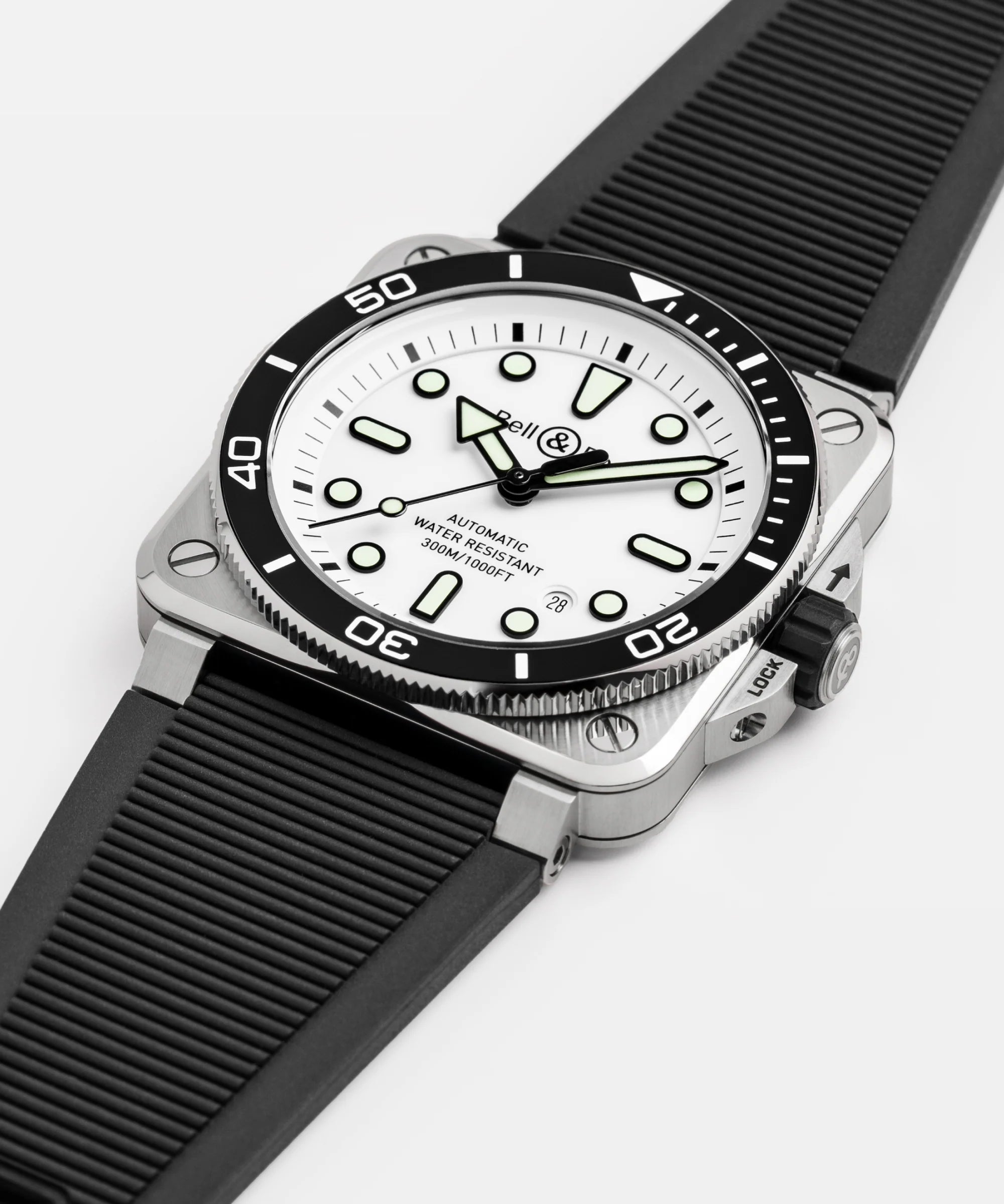 Bell & Ross BR-03 Diver White Steel Watch