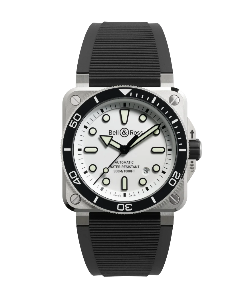 Bell & Ross BR-03 Diver White Steel Watch