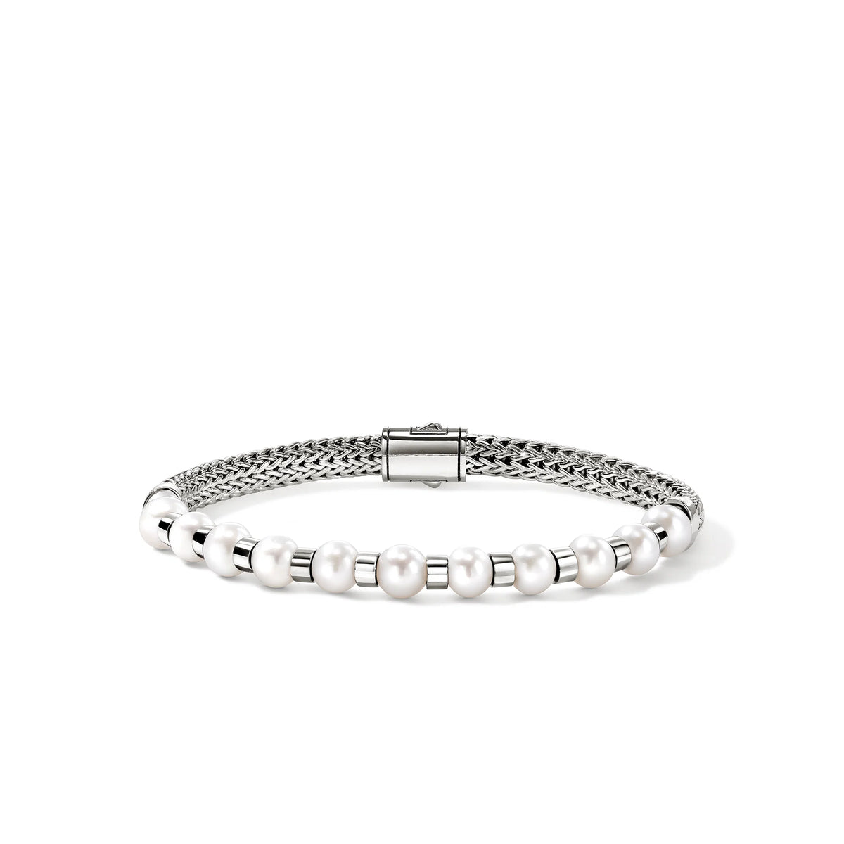 John Hardy Pearl Essential Bracelet in Sterling Silver, 5MM
