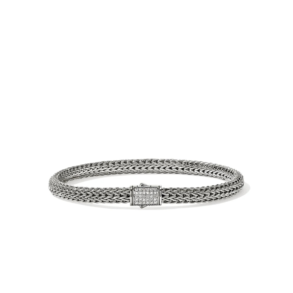 John Hardy Diamond Icon Bracelet in Sterling Silver, 5MM