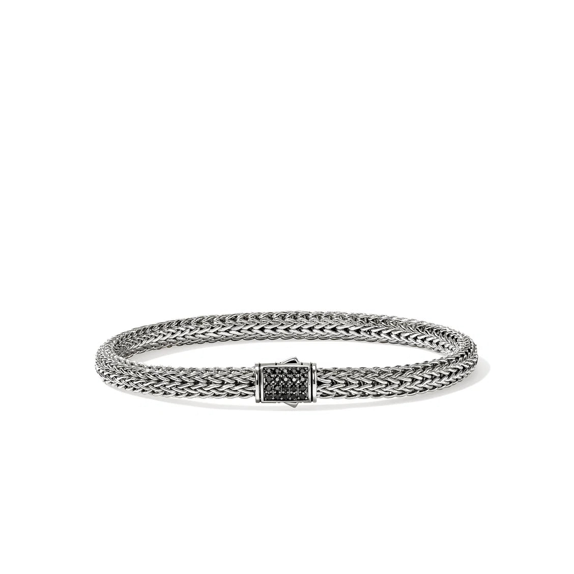 John Hardy Black Sapphire Icon Bracelet in Sterling Silver, 5MM