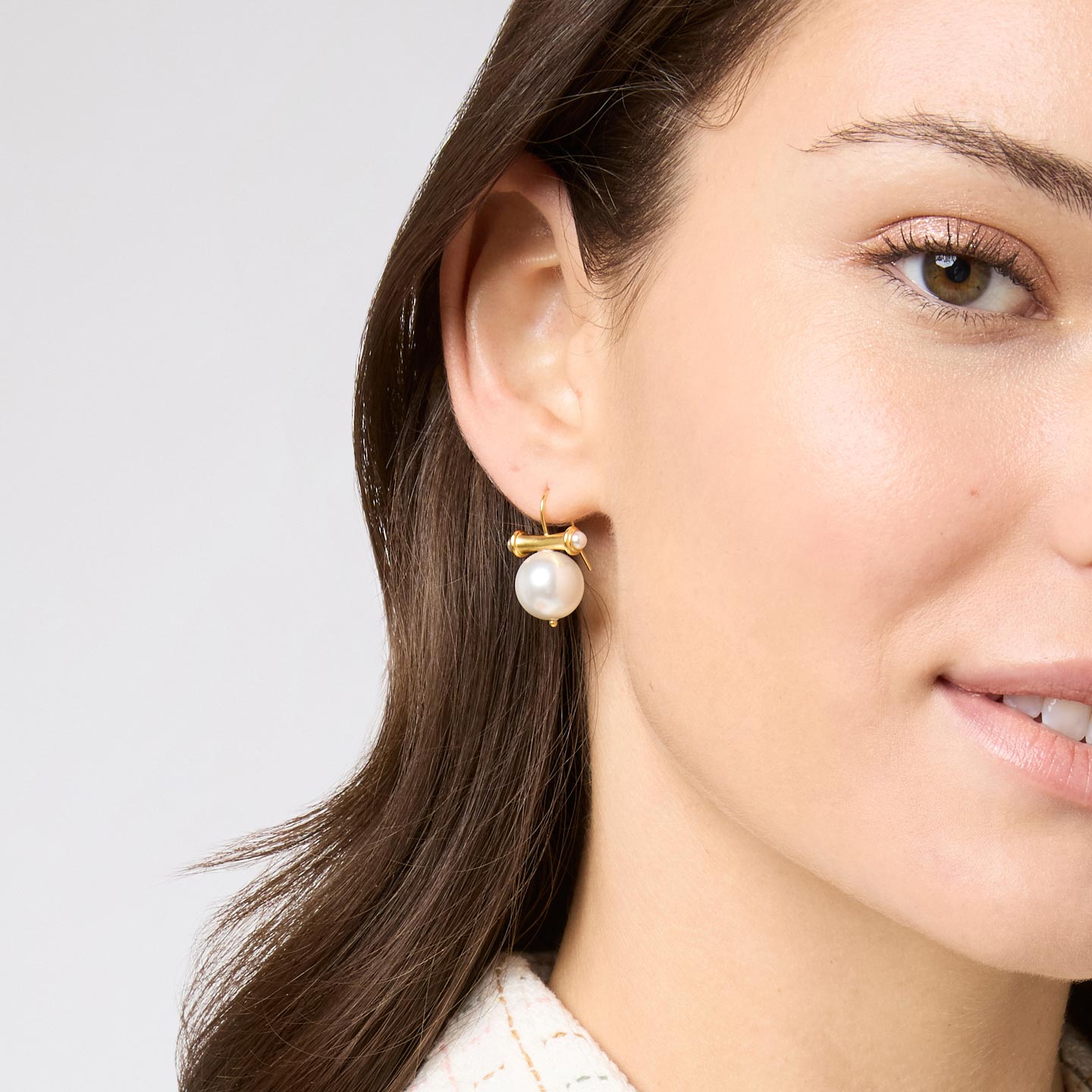 Julie Vos Bamboo Pearl Earrings