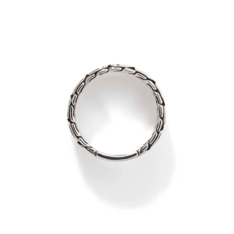 John Hardy Men's Carved Chain Band in Sterling Silver, Size 10