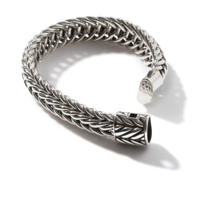 John Hardy Men's Kami Chain Bracelet in Sterling Silver, 15MM