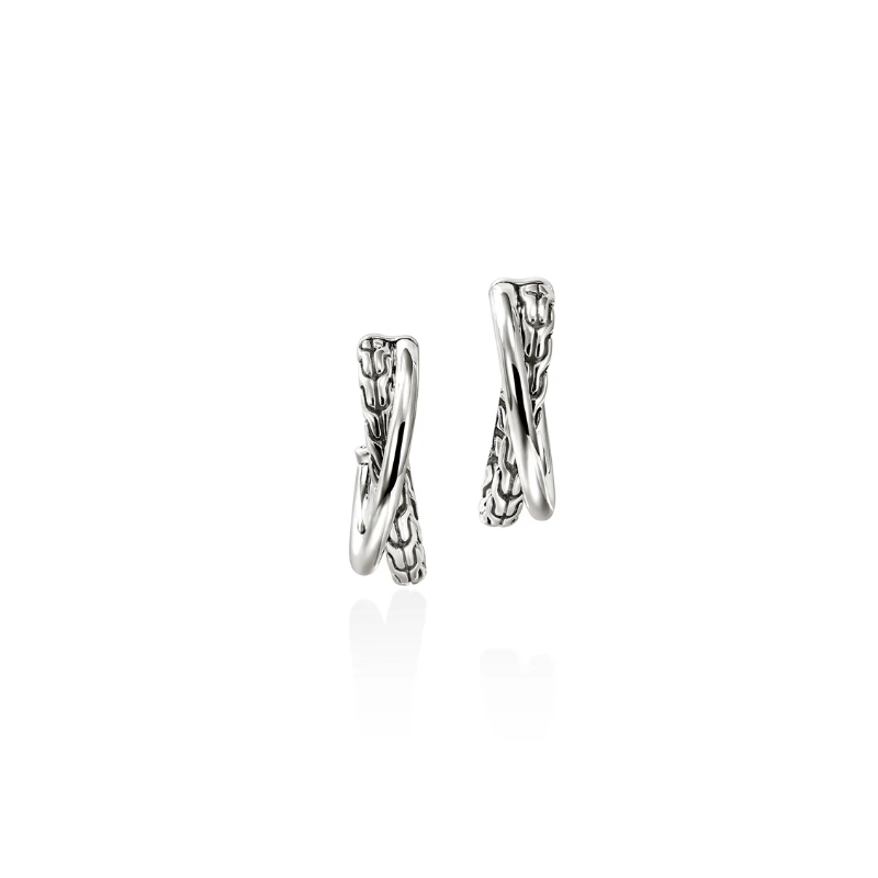 John Hardy JH Essential Crossover Earring in Sterling Silver