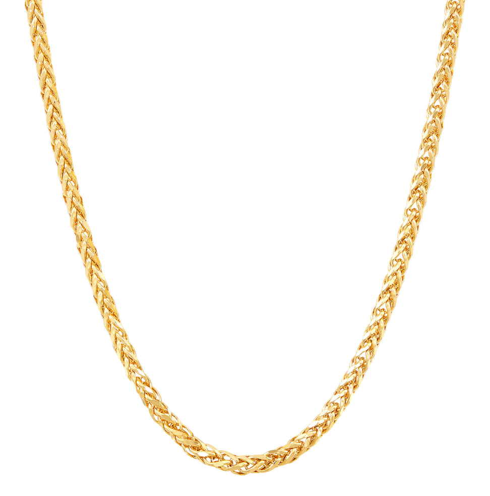 2.5MM Spiga Chain Necklace in 14K Yellow Gold, 22" Length