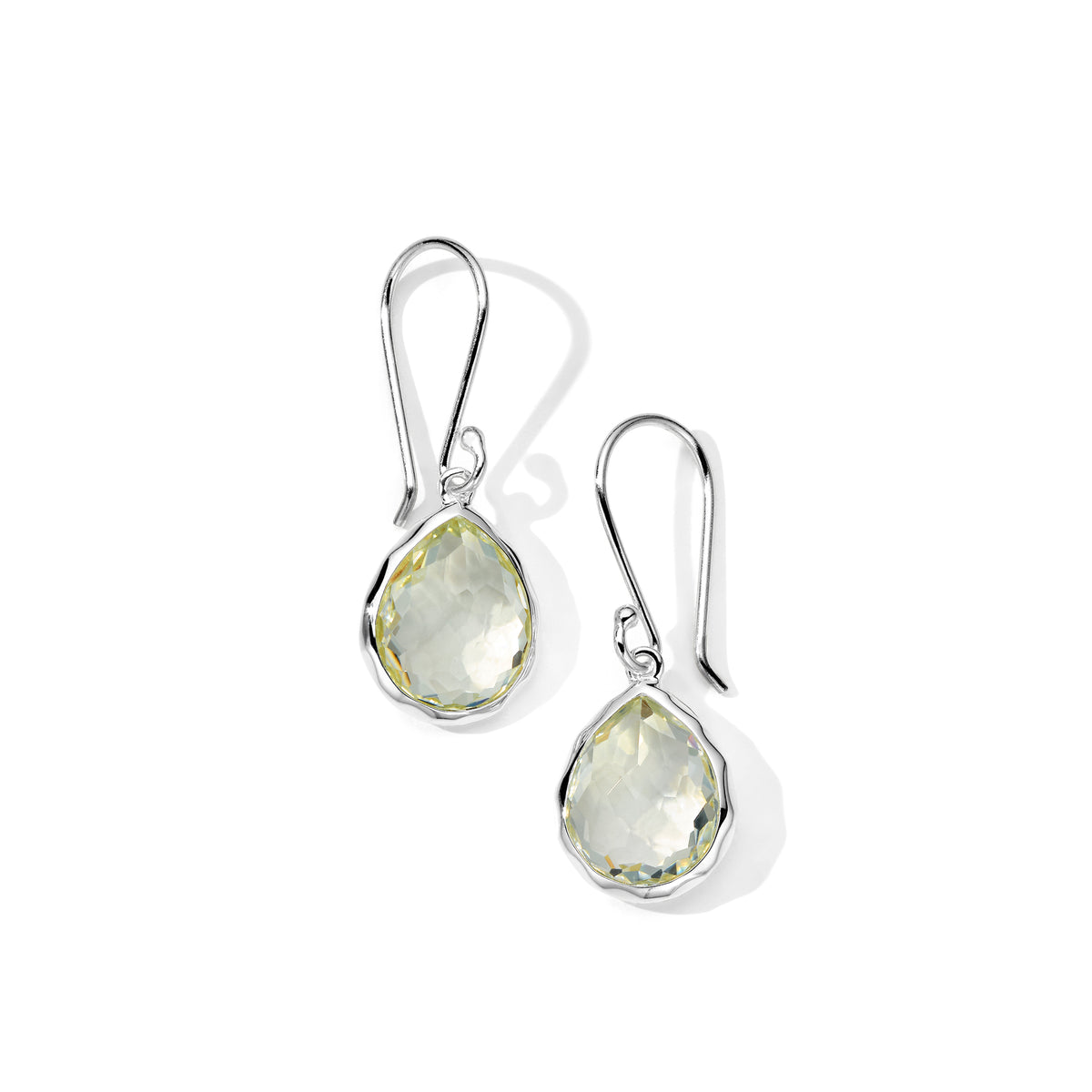 Ippolita Prasiolite Mini Teardrop Earrings in Sterling Silver