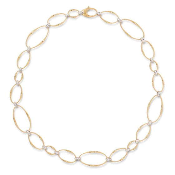 Marco Bicego Marrakech Onde Link Collar Necklace in 18K Yellow Gold