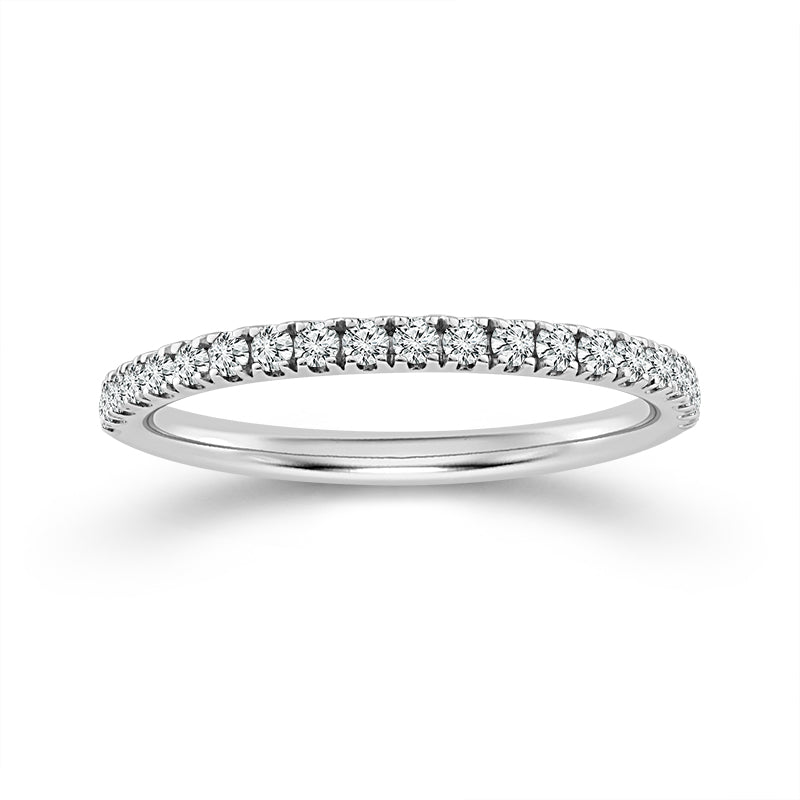 U-Prong 0.25CT Diamond Band in Platinum, Size 7