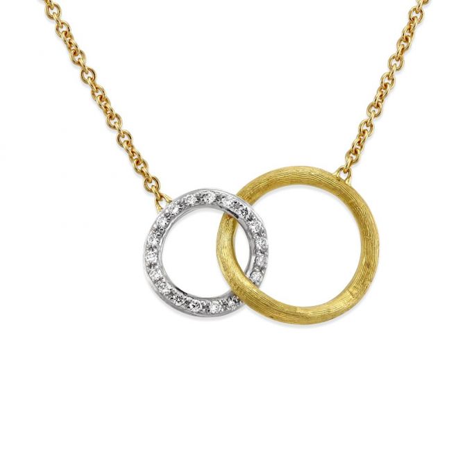 Marco Bicego Jaipur Necklace with Diamonds in Yellow Gold