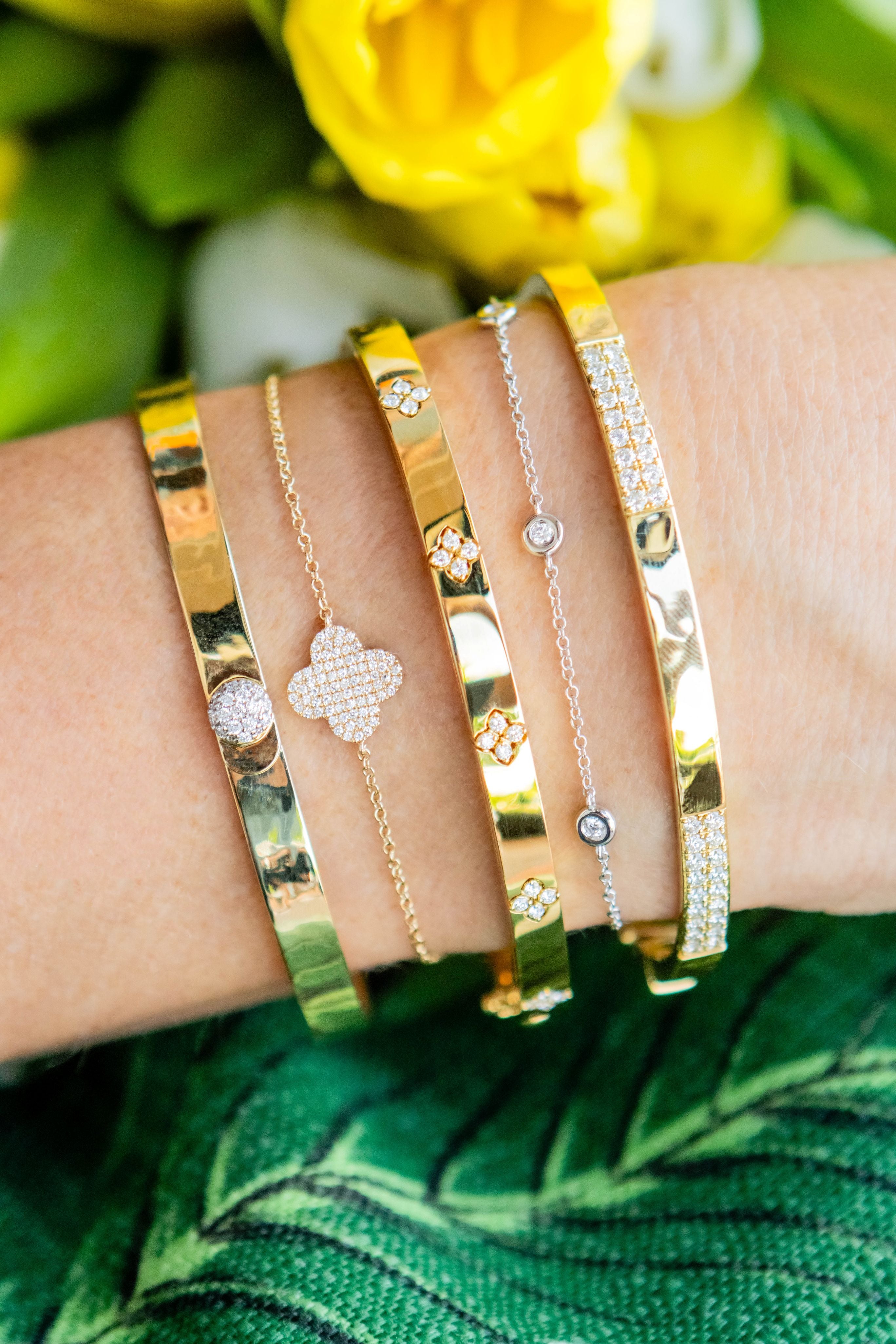 Diamonds by the Yard Bracelet in 14K White Gold