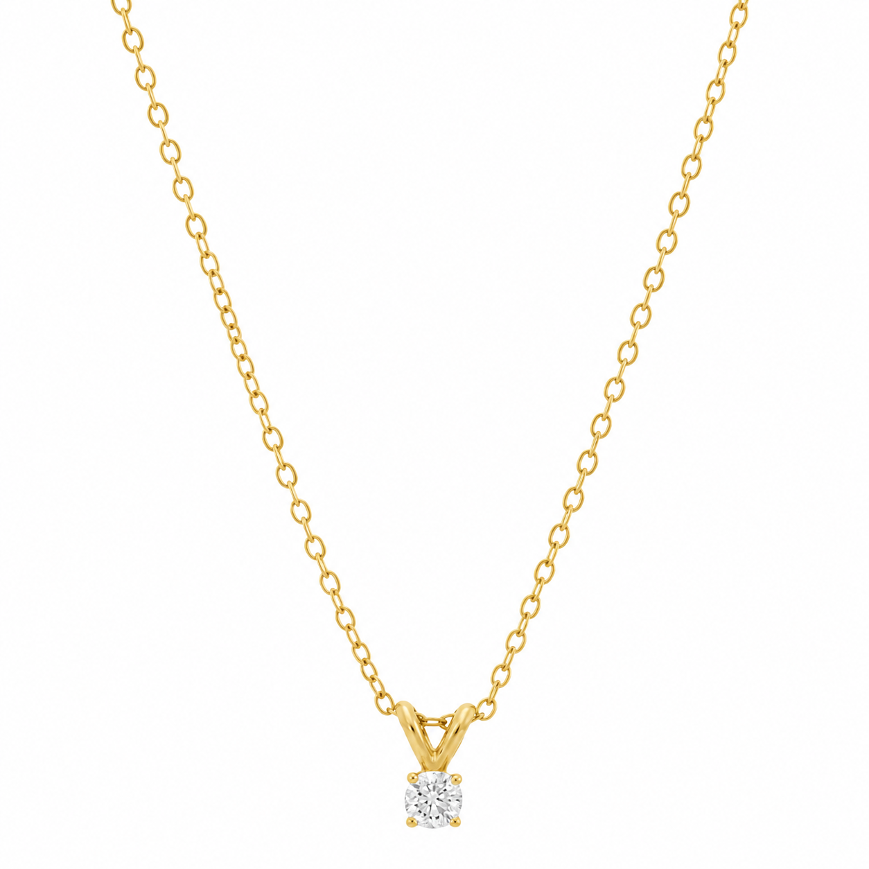Bailey's Essentials 1.00CT Round Diamond Solitaire Pendant in 14K Yellow Gold