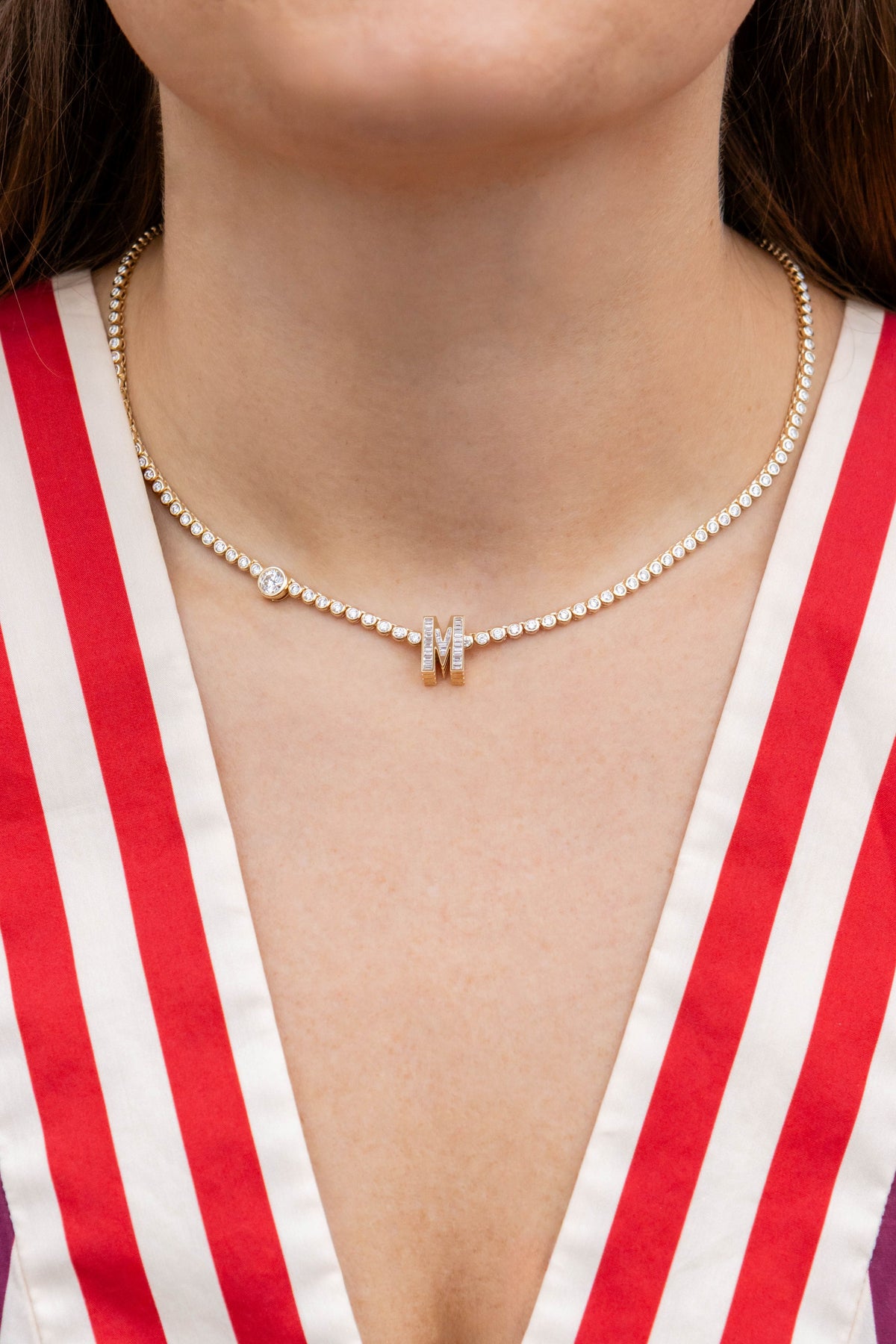 Helena Rose "L" Slide-On Petite Diamond Initial Charm in 14K Yellow Gold