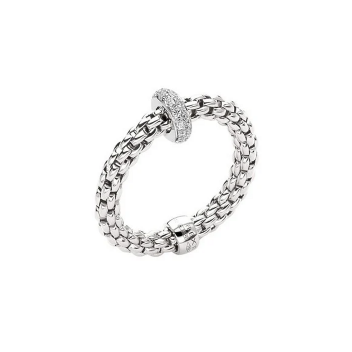 Fope Prima Ring in 18K White Gold