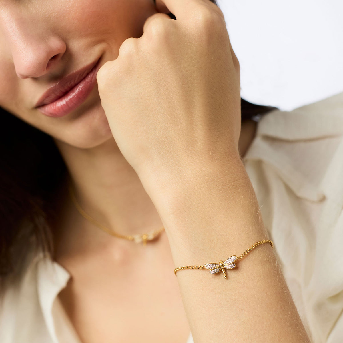 Julie Vos Dragonfly Delicate Bracelet