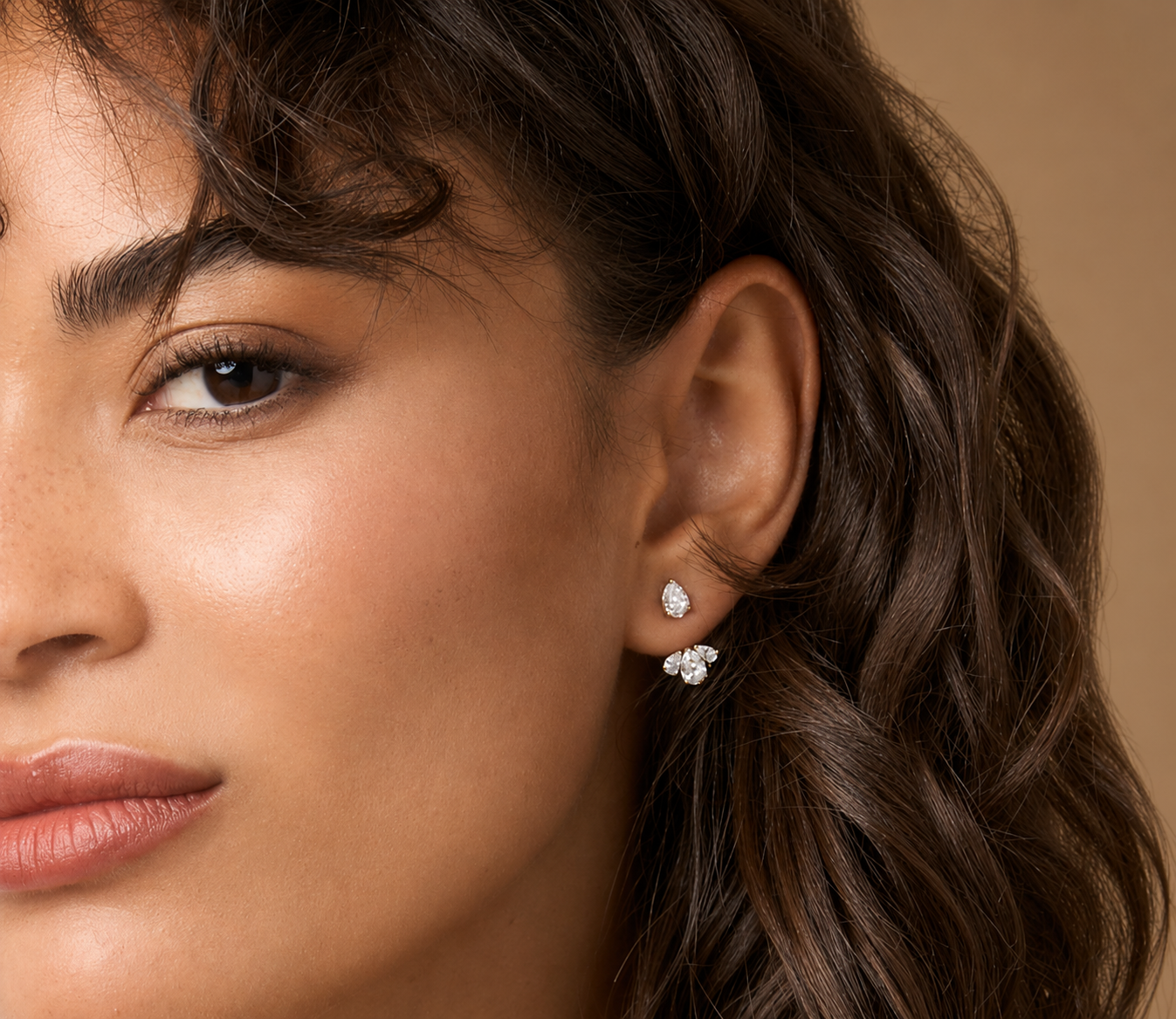 Phillips House Triple Pear Diamond Earrings