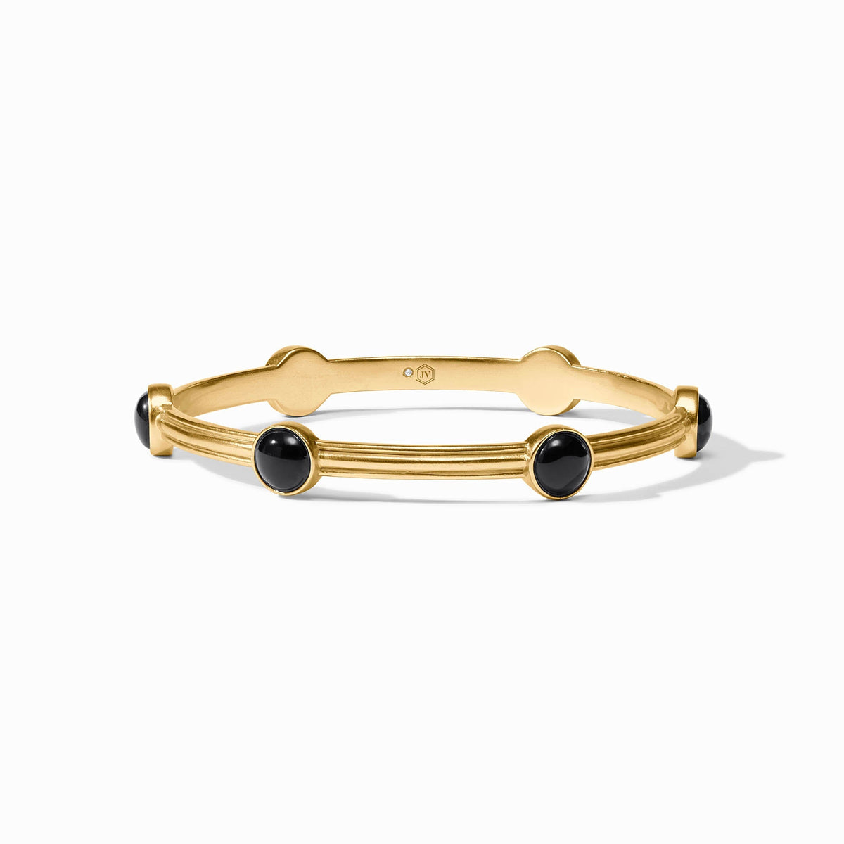 Julie Vos Essex Stone Bangle in Obsidian Black