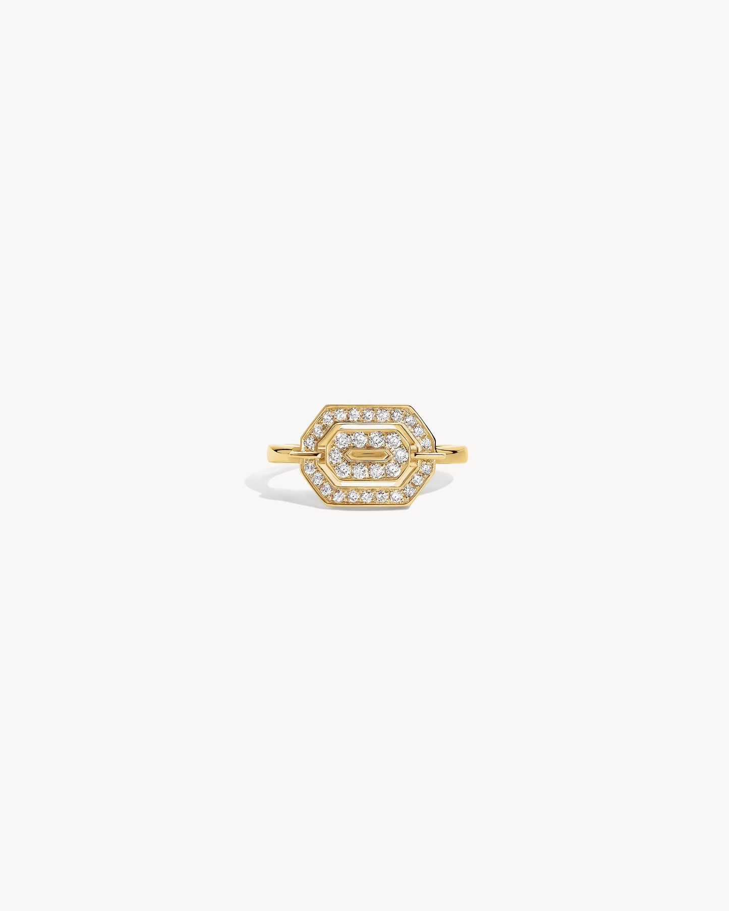 Statement Paris Mini My Way Ring in 18K Yellow Gold, Size 6