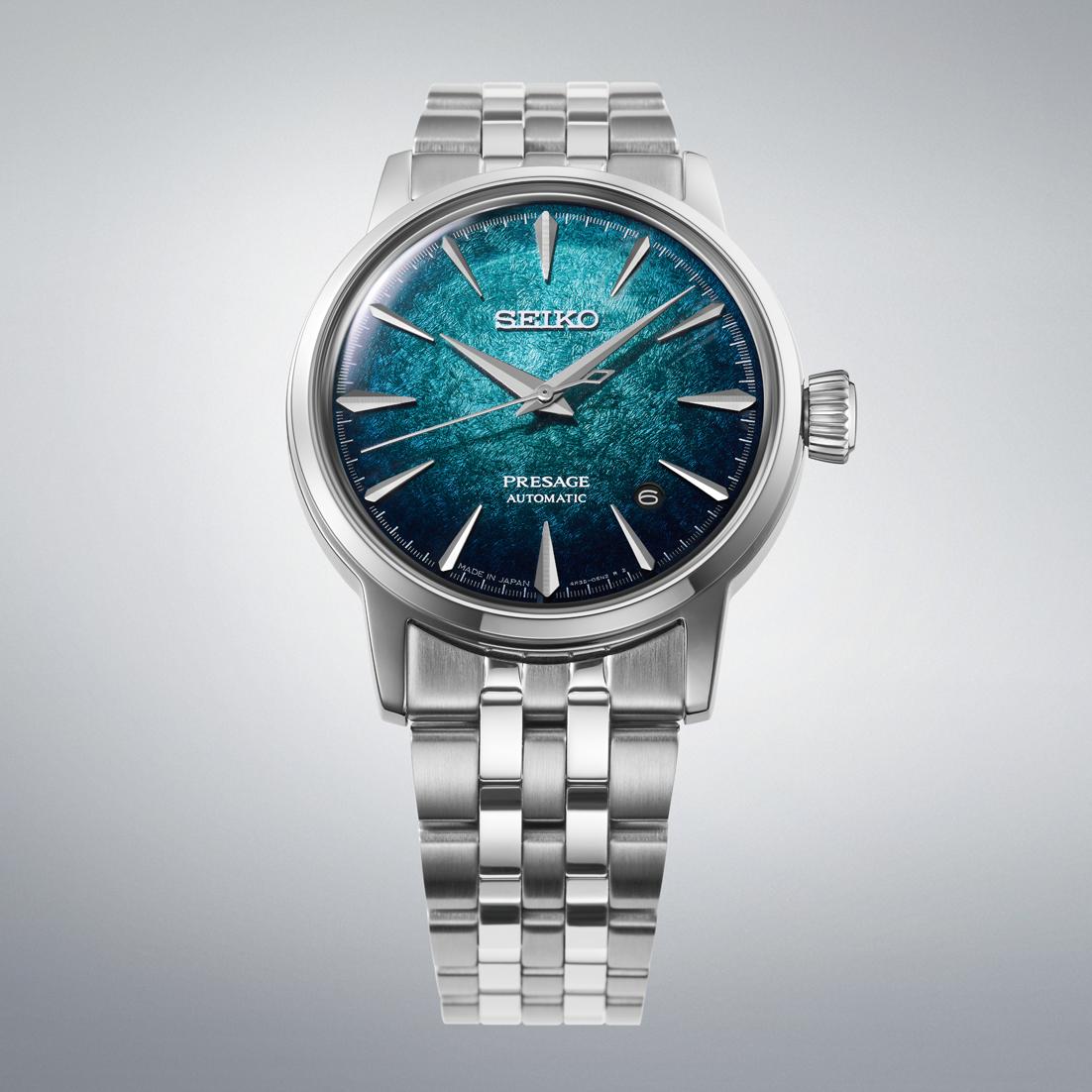 Seiko Presage Cocktail Time Blue Dial Watch HCB001