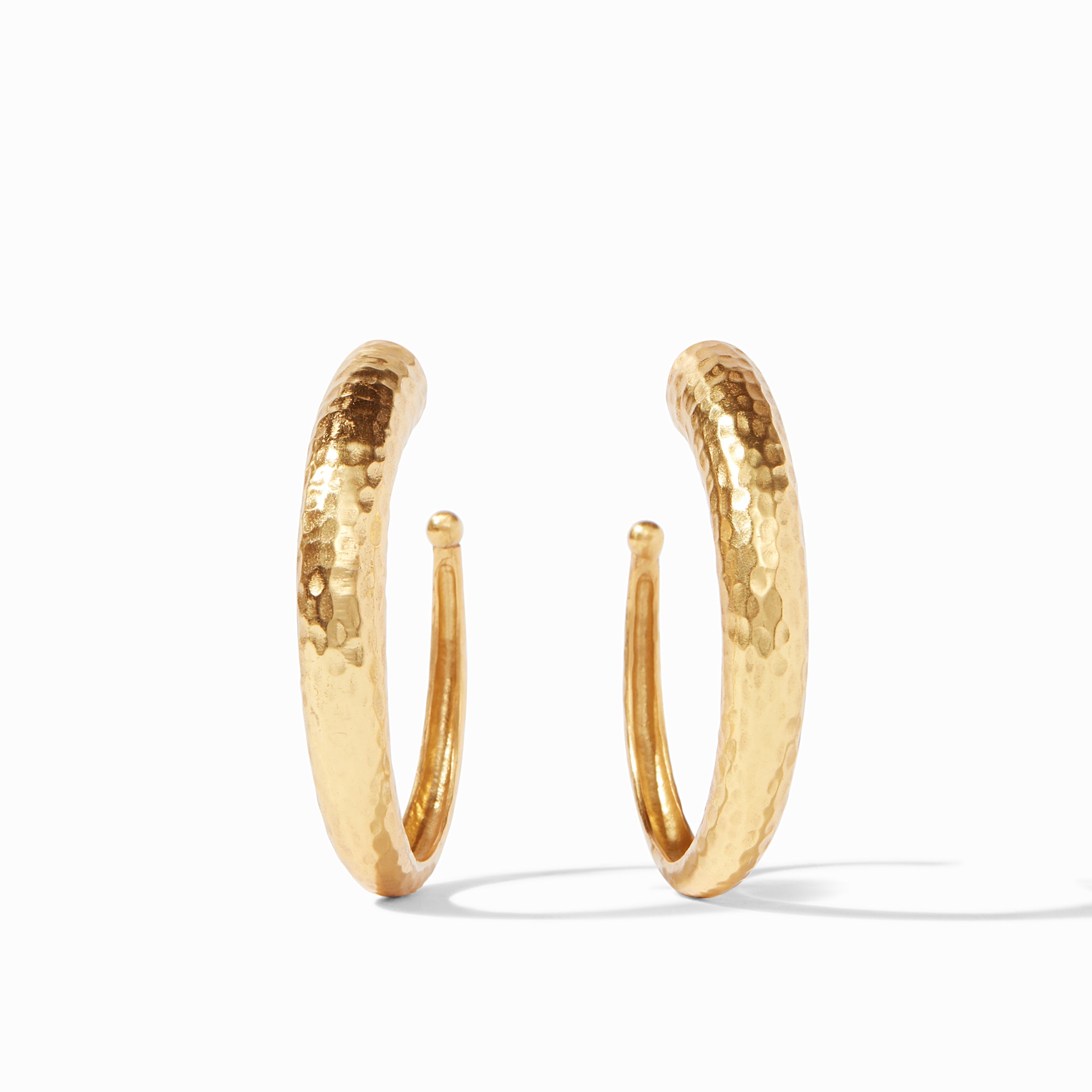 Julie Vos Large Hammered Hoop Earrings