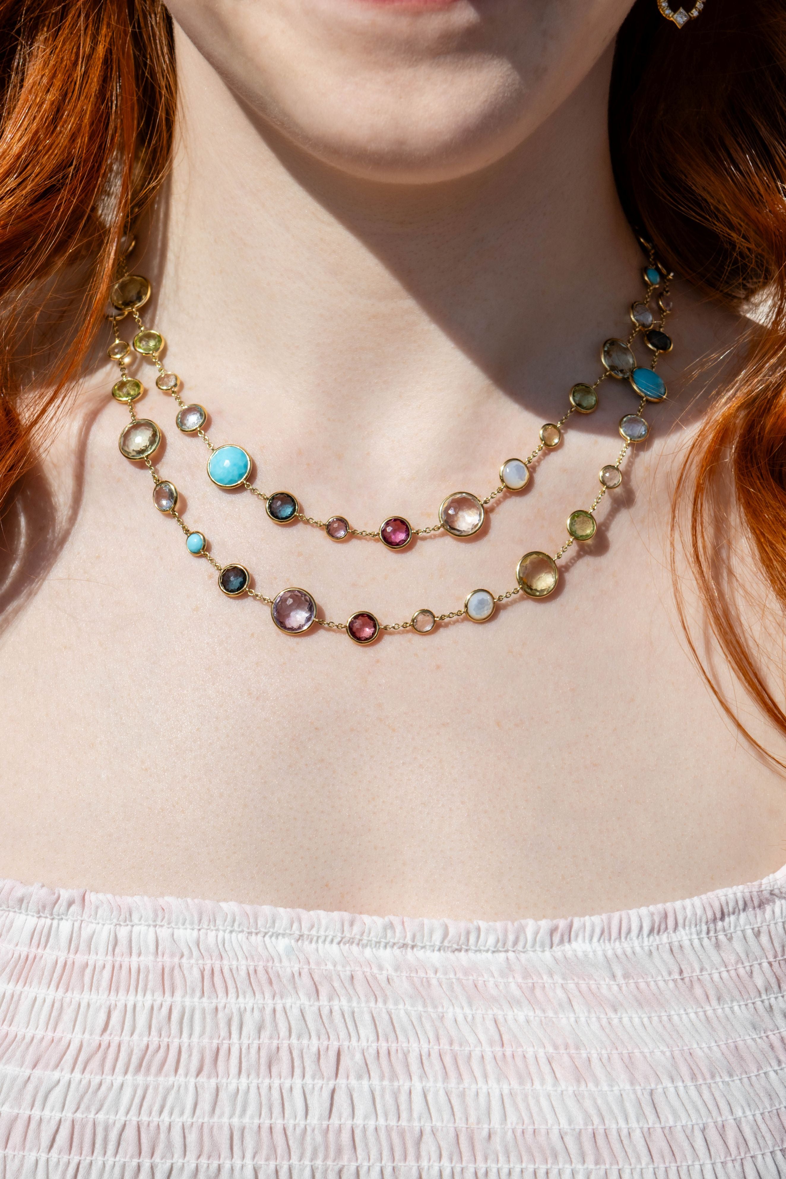 Ippolita Rock Candy Multicolored Necklace in 18K Yellow Gold
