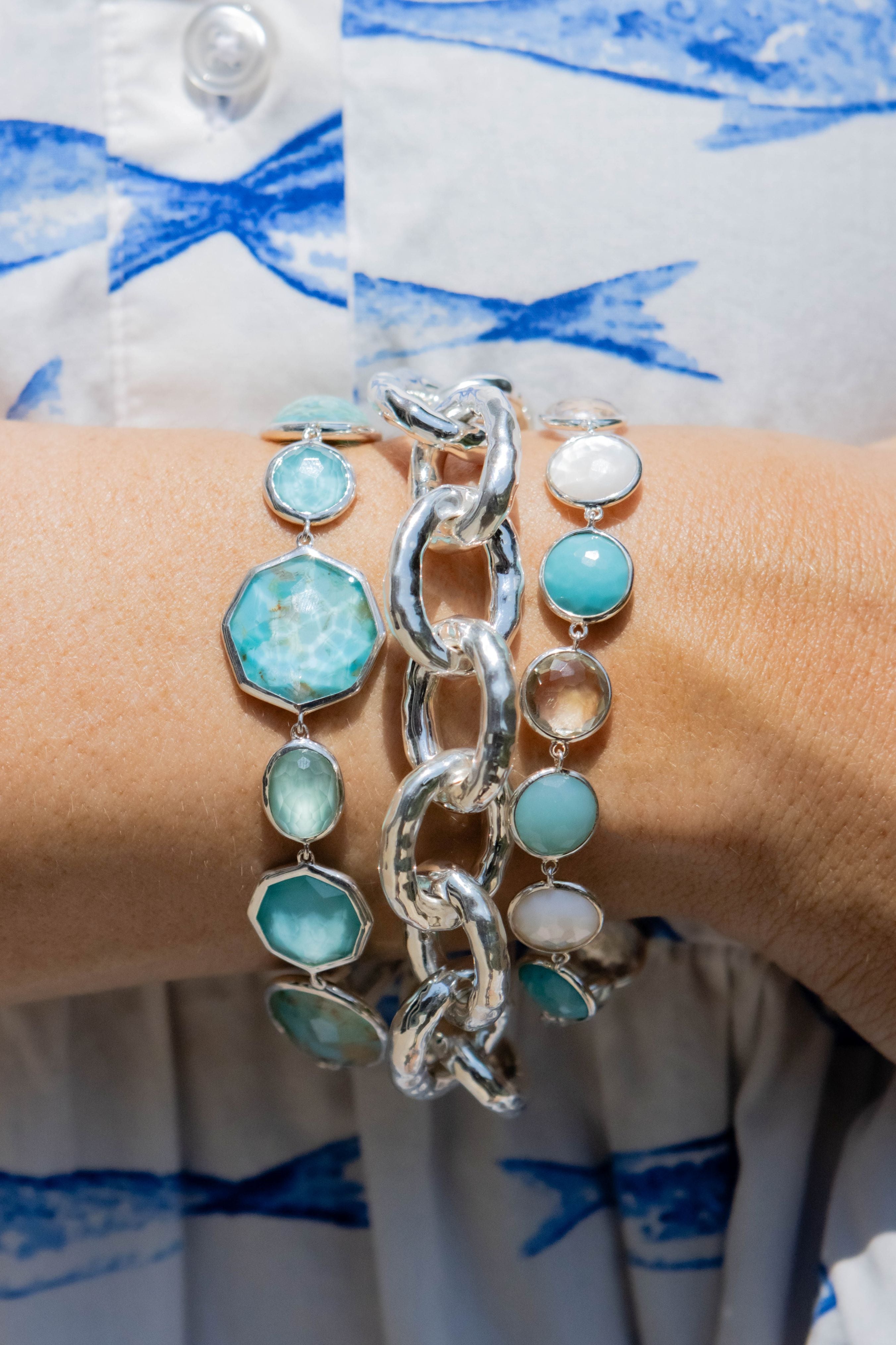 Ippolita Lollipop Brezza Flexible Bracelet in Sterling Silver