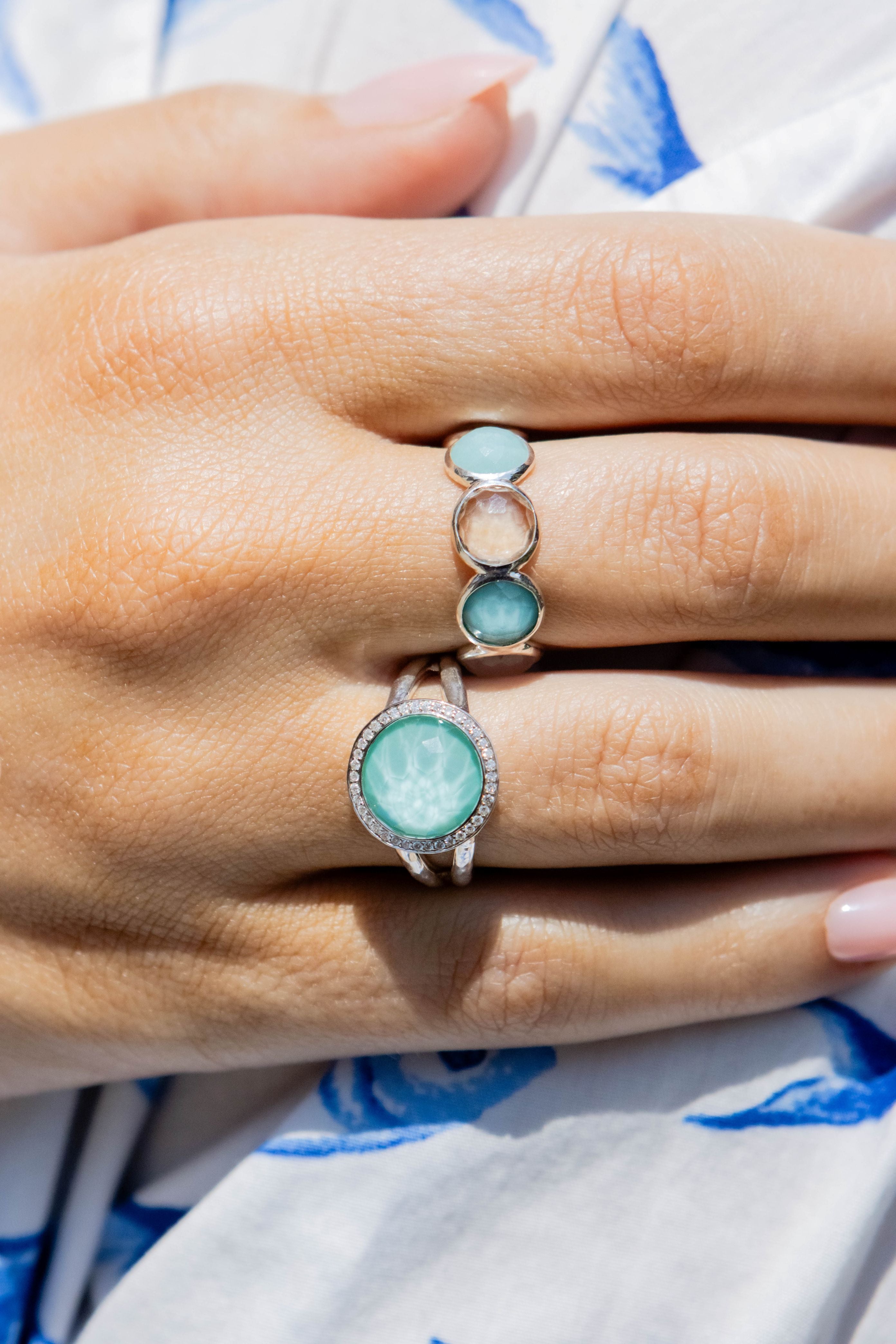 Ippolita Mini Lollipop Turquoise Ring in Sterling Silver, Size 6