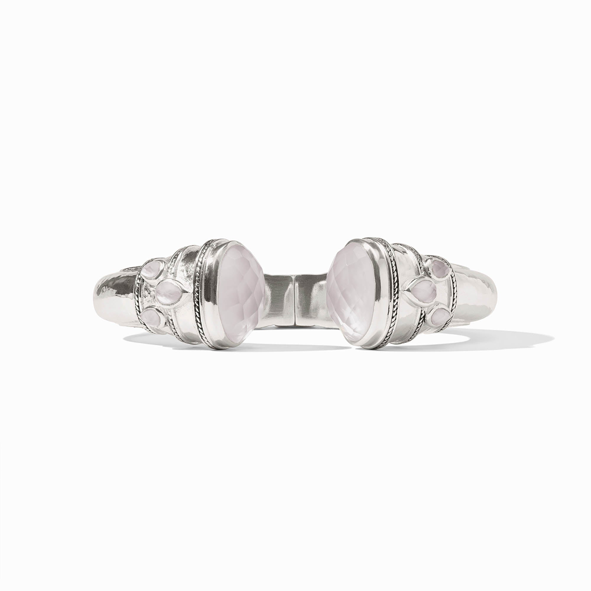Julie Vos Cannes Cuff in Iridescent Clear Crystal