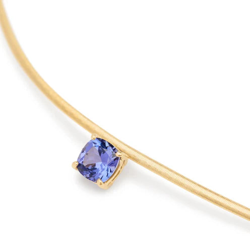 Marco Bicego Masai Tanzanite Coil Gemstone Necklace in 18K Yellow Gold