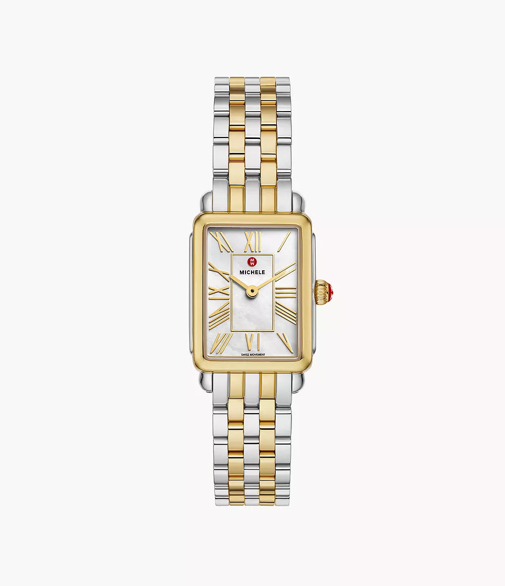 Michele Deco Park Two-Tone 18K Gold Plated Watch, 29MM