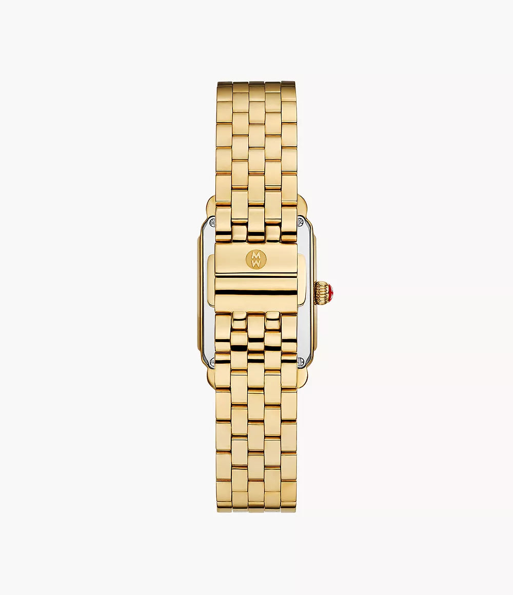 Michele Deco Park 18K Gold Plated Watch, 29MM