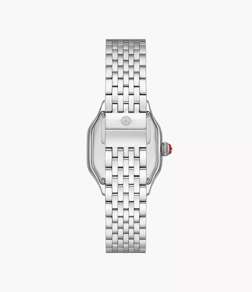Michele Meggie Meggie Stainless Steel Diamond Dial Watch, 29MM